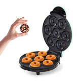 Dash Express Mini Compact Electric Donut Maker, Non-Stick Surface, Aqua image 3