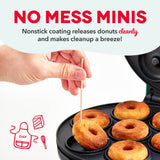 Dash Express Mini Compact Electric Donut Maker, Non-Stick Surface, Aqua image 7