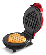 Dash Heart Compact Mini, Non-Stick Waffle Maker, Red image 3