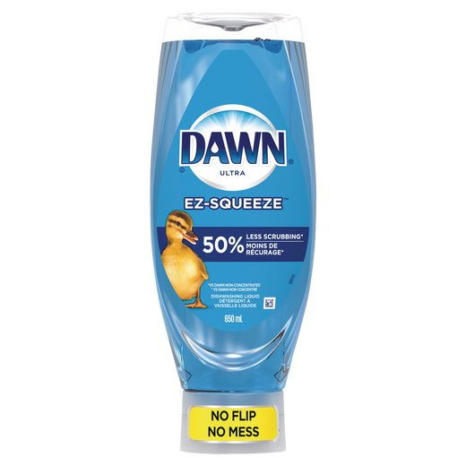 Dawn EZ-Squeeze Ultra Dish Soap Dishwashing Liquid, Original, 650 ml