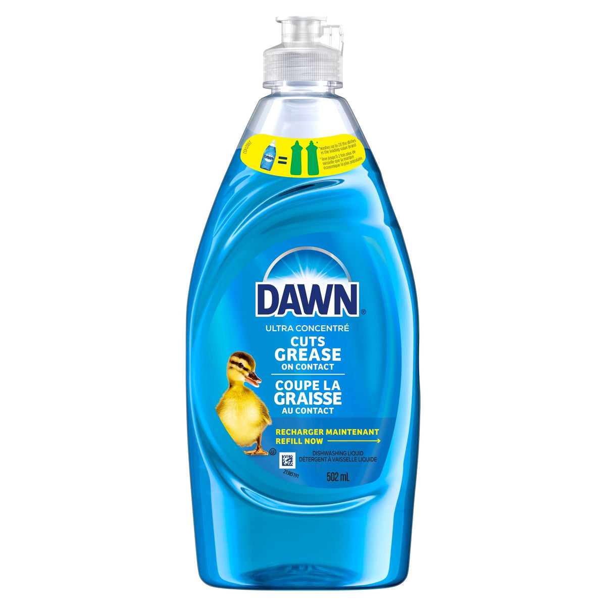 Dawn Ultra Concentrated Liquid Dish Detergent, Original, 502-mL