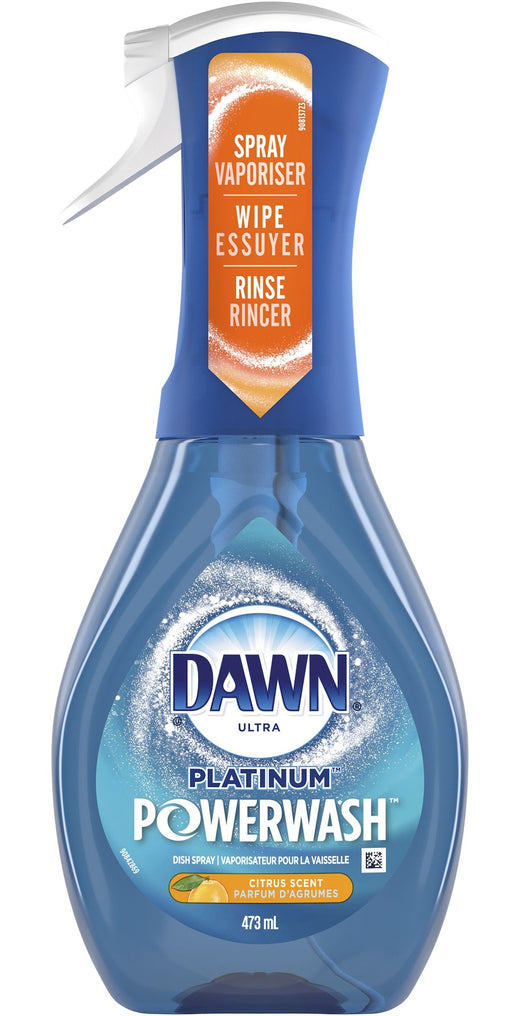 Dawn Ultra Platinum Powerwash Dish Soap Spray, Assorted Scents, 473-mL