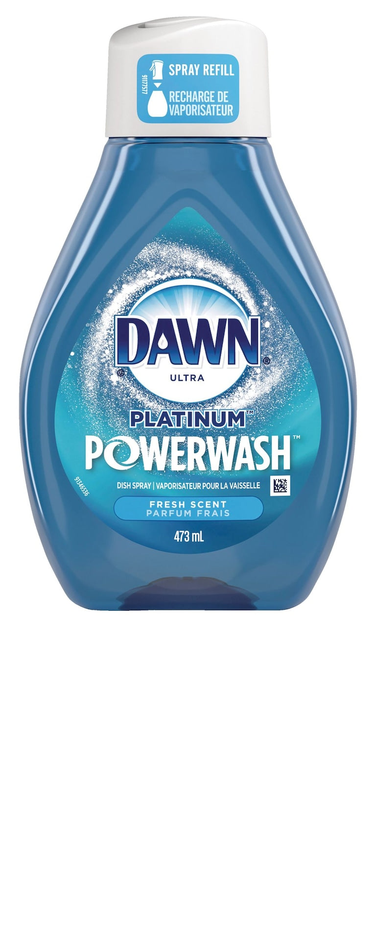 Dawn Ultra Platinum Powerwash Dish Spray Refill, 473-mL