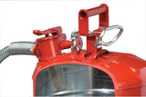 5-Gallon Type II Red Safety Gas Can – OSHA-Approved Steel Fuel Container with Flame Arrester, Self-Closing Lid & 1" Flexible Spout (7250130) image 3