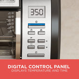 BLACK DECKER SpaceMaker Under Counter Toaster Oven, Digital Controls, Black/Stainless Steel, Fits 9-测-- Pizza or 4 Slices image 3