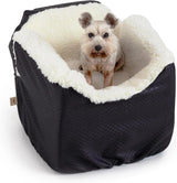 Dog Car Seat: Lookout I Dog Booster Car Seat for Dogs Small 5-15 lbs, Size: Small, Fabric: Black Diamond, Pet Car Seat to Alleviate Car Sickness for Dogs, Removable Machine Washable Cover image 2