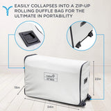 EZ-Bed (King) Air Mattress with Frame & Rolling Case, Self Inflatable, Blow Up Bed Auto Shut-Off, Comfortable Surface AirBed, Best for Guest, Travel, Vacation, Camping image 3