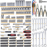 314-Piece Mechanics Tool Set and Socket Set, Professional Metric Set image 3
