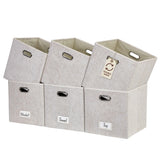 Decomomo Collapsible Felt Storage Cube, 11-in, 6-pk, Beige