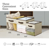 Decomomo Collapsible Transparent Front Cube, 11-in, 6-pk, Beige image 4