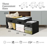 Decomomo Collapsible Transparent Front Cube, 11-in, 6-pk, Black image 4