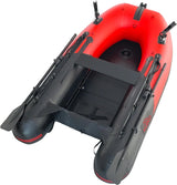 Inflatable Boat | Yacht Dinghy Tender Raft | Multi Person Fishing Boat | Aluminum Floor Oars | Fishing Rod Holders | Heavy-Duty PVC | 2024 Model | image 3