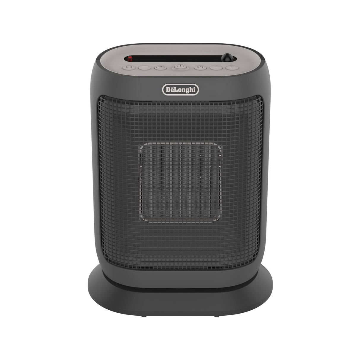 DeLonghi HFX42T15GI Oscillating Compact Ceramic Space Heater, 1500W, Grey