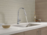Delta 1-Handle Pull-Down Kitchen Faucet with Touch, Chrome image 3
