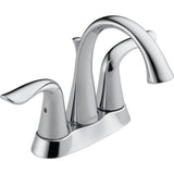 Delta Faucet Lahara Double Handle 4-in Centerset Bathroom Sink Faucet with Pop-up Drain, Assorted Finishes