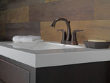 Delta Faucet Lahara Double Handle Rigid Spout 4-in Centerset Bathroom Sink Faucet, WaterSense Certified, Venetian Bronze image 4