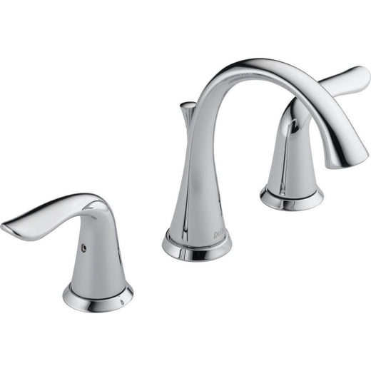 Delta Faucet Lahara Double Handle Widespread 4-16-in Centerset Bathroom Sink Faucet with Pop-up Drain, Assorted Finishes