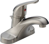 Delta Faucet Principals Single Handle 4-in Centreset Bathroom Sink Faucet, WaterSense Certified, Brushed Nickel