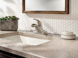 Delta Faucet Principals Single Handle 4-in Centreset Bathroom Sink Faucet, WaterSense Certified, Brushed Nickel image 4