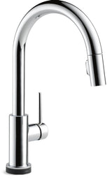 Delta Trinsic Faucet Single Handle High Arc Pull Down Kitchen Faucet