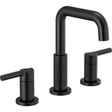 Delta Two Handle Widespread Bathroom Faucet, Matte Black