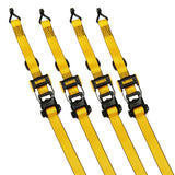 DEWALT 3,300-lb Ratchet Tie-Down Straps, Weatherproof, 1.5-in x 16-ft, 4-pk
