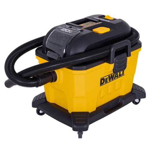 DeWalt AC/DC Poly Dry/Wet Vacuum, Water-Resistant Off/Eco/Max Switch, 34-L