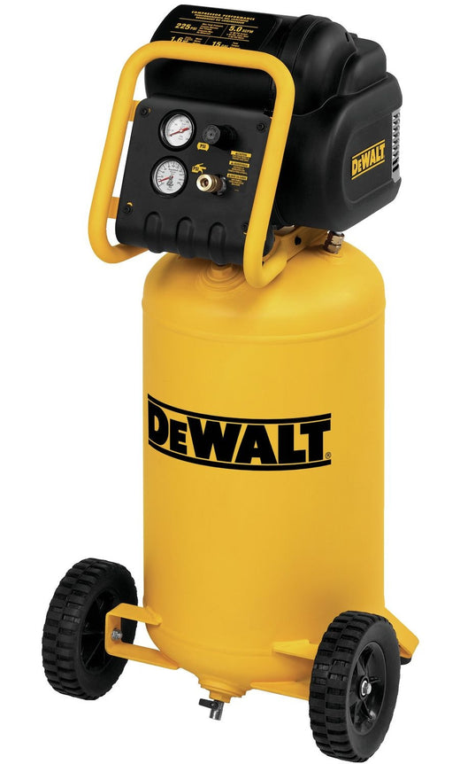 DEWALT D55168 15-Gallon Oil-Free Portable Workshop Vertical Air Compressor, 225 PSI