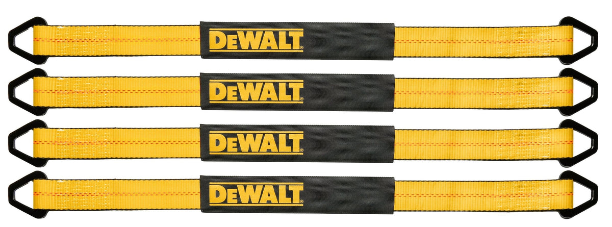 DEWALT DXBC80005 Premium Axle Strap Kit, 12000-lb Break Strength, 4-pk