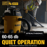 DEWALT DXV09P-QT 5 HP Peak Stealthsonic Quiet Wet/Dry Vacuum, 34-L image 4