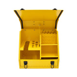 DEWALT Handheld Steel Shop Tool Box with Lid & Handle, Yellow, 15-in image 3