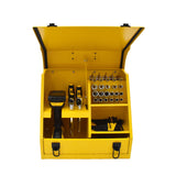 DEWALT Handheld Steel Shop Tool Box with Lid & Handle, Yellow, 15-in image 4