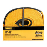DEWALT Heavy-Duty 75000-lb Break Strength Looped End Recovery Strap, Yellow, 6-in x 30-ft image 3