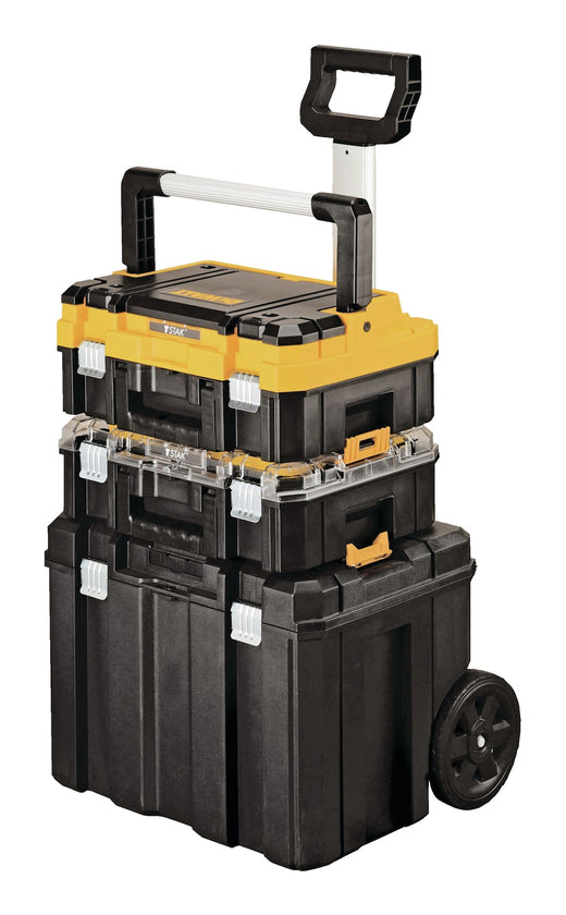 DEWALT TSTAKModular Portable Tower Toolbox/Tool Storage System with Wheels & Lids, 20x17x27-in, 3-pc
