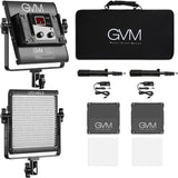 2 Pack LED Video Lighting Kits with APP Control, Bi-Color Variable 2300K~6800K with Digital Display Brightness of 10~100% for Video Photography, CRI97 TLCI97 Led Video Light Panel Barndoor image 2