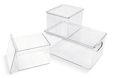 Dial Clear Storage Bin Set, 3-pc image 2