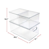 Dial Clear Storage Bin Set, 3-pc image 6