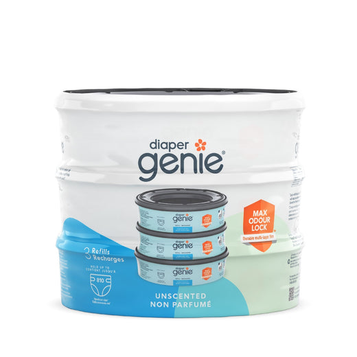 Diaper Genie Round Long-Lasting Refills, Unscented, 3-pk