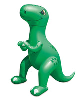 Dinosuar Giant Inflatable Water Sprinkler, Green, 7-ft, Ages 5+, for Beach/Pool Fun Activities
