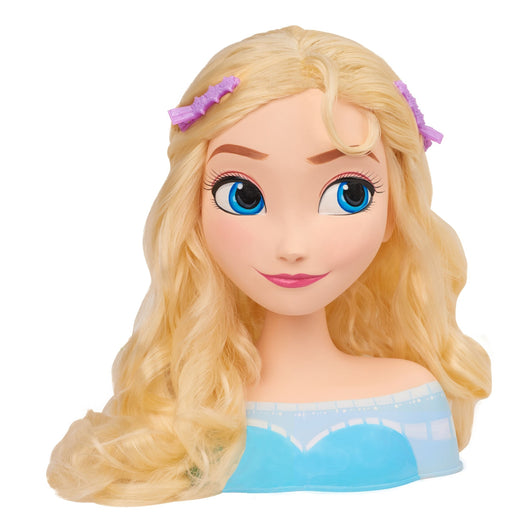 Disney Frozen Elsa Styling Head Toy with 14 Accessories for Hair Styling and Braiding, Ages 3+