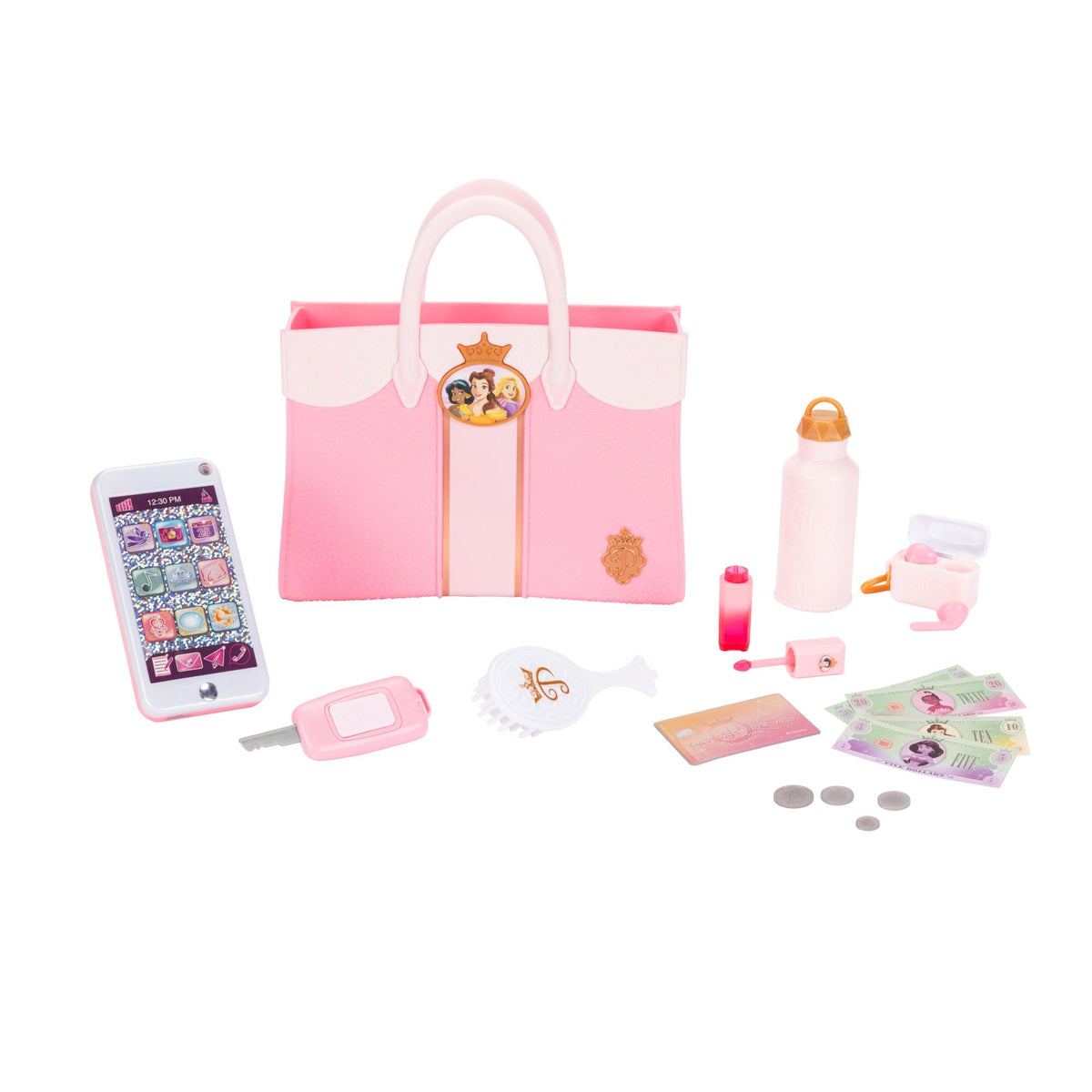 Disney Princess Kids' Style Collection Everyday Essentials Deluxe Tote & Essentials Set for Ages 3+