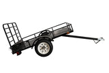DK2 by Marlon 4x6-ft Single-Axle Black Open Rail Utility Trailer with Ramp Gate, 1314-lb Capacity image 2