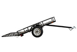 DK2 by Marlon 4x6-ft Single-Axle Black Open Rail Utility Trailer with Ramp Gate, 1314-lb Capacity image 4