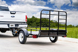 DK2 by Marlon 4x6-ft Single-Axle Black Open Rail Utility Trailer with Ramp Gate, 1314-lb Capacity image 7