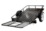 DK2 by Marlon 4x6-ft Single-Axle Black Open Rail Utility Trailer with Ramp Gate, 1314-lb Capacity image 8
