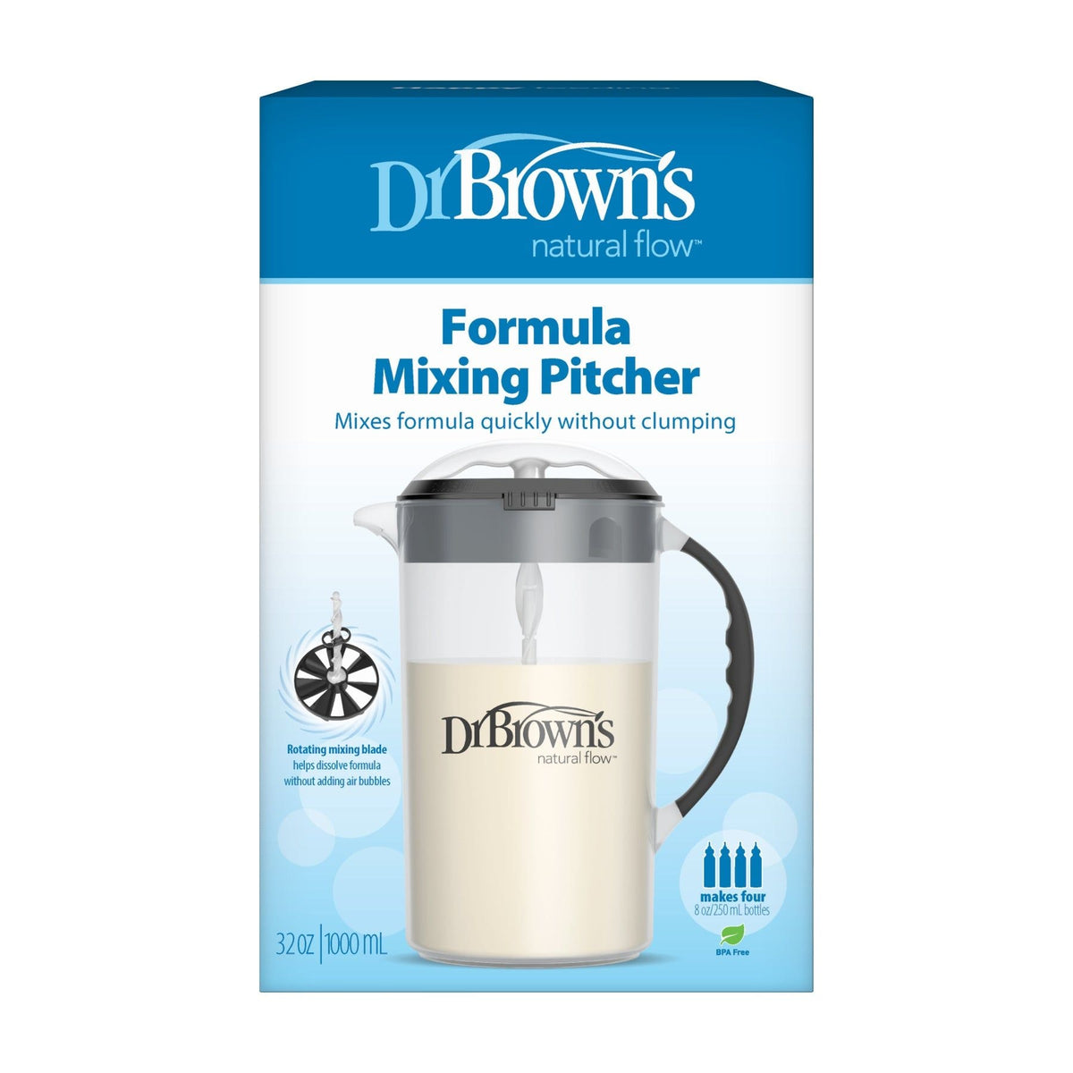 Dr. Brown's Formula Mixing Pitcher, 32-oz, Black