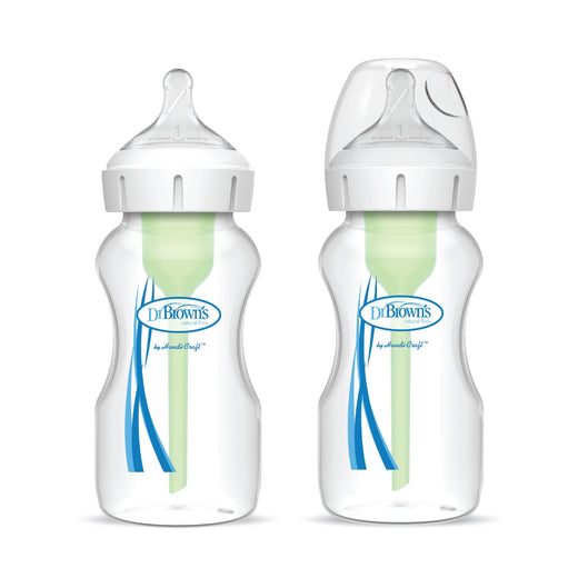 Dr. B's + Wide Neck Bottles, 9-oz, 2-pk