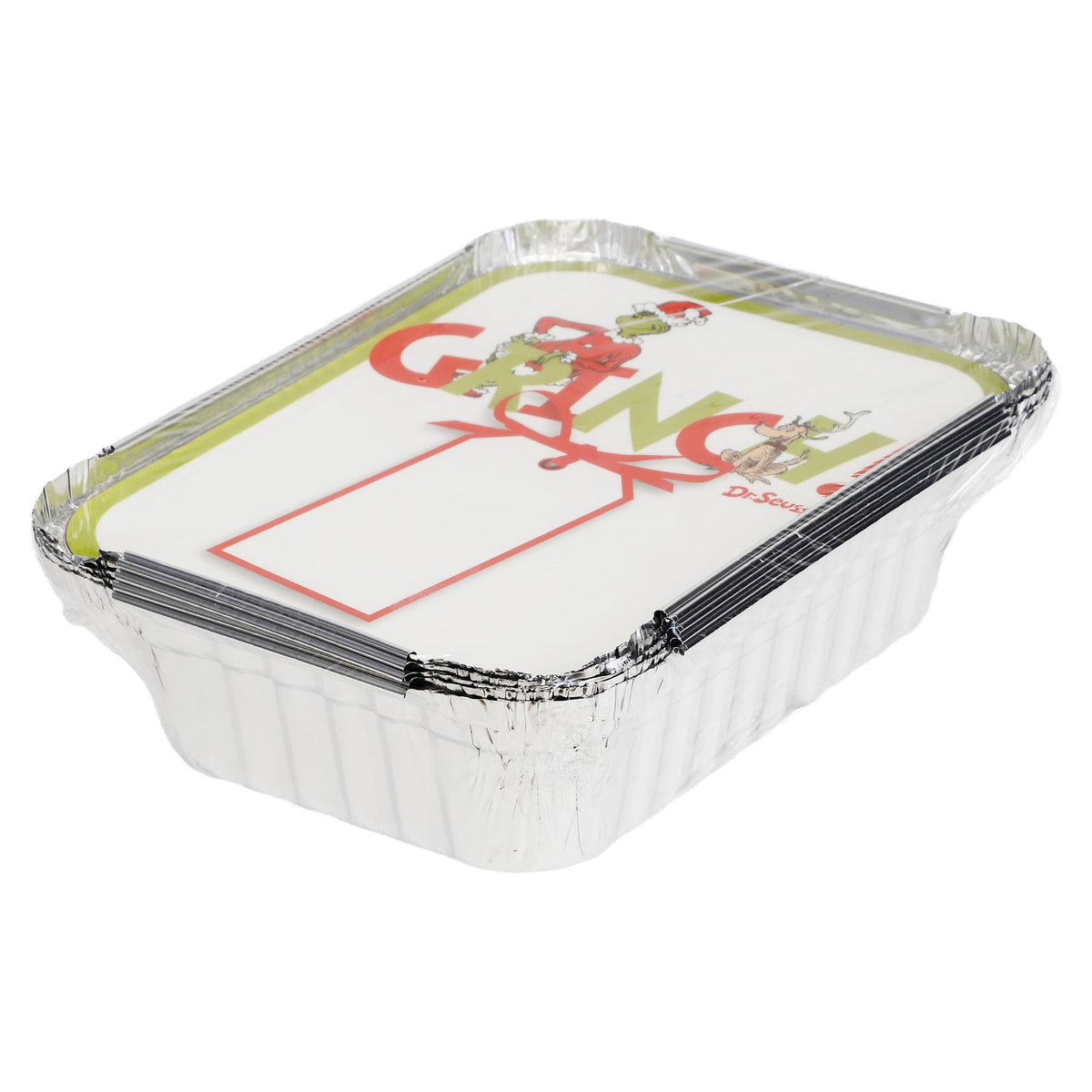 Dr. Seuss Grinch Aluminum Containers with Lids, 5-pk