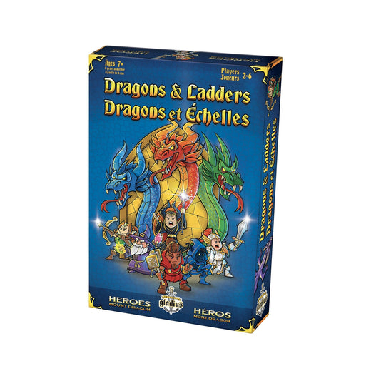 Dragons & Ladders Family Board Game, Bilingual, Ages 7+
