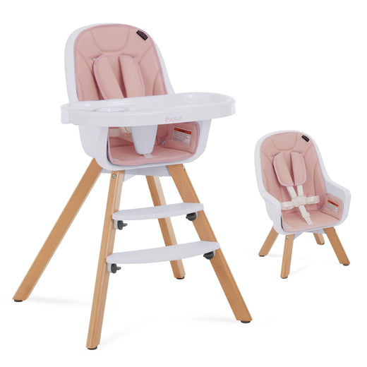 Dream on Me Zoodle Convertible High Chair, Pink